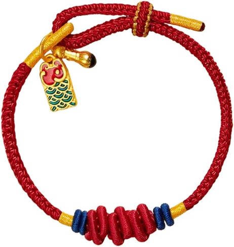 Tibetan Lucky Bracelet for Women Lucky Charm Bracelet Braided Good wishes Buddhist Style Adjustable Wrist Bracelet Red Rope Bracelets in Saudi Arabia