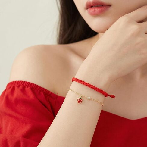 Red String Bracelet, 6 Pack Adjustable Handmade Red Protection Bracelet for Good Luck, Valentine Birthday Gifts for Women Men Couple Sister in Saudi Arabia