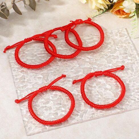 Red String Bracelet, 6 Pack Adjustable Handmade Red Protection Bracelet for Good Luck, Valentine Birthday Gifts for Women Men Couple Sister in Saudi Arabia