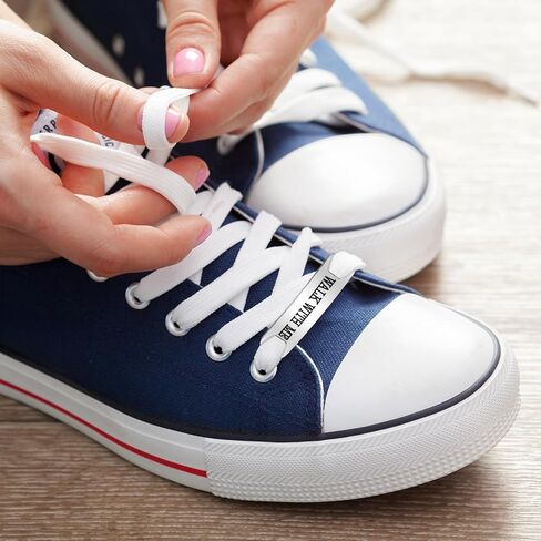 48 Sets Walk with Me Shoelace Tag Stainless Steel Engraved Shoe Lace Tags Decor Mormon Religious Inspirational Gifts for Runners Women Men Church Youth Missionary Baptism Birthday Presents in Kuwait