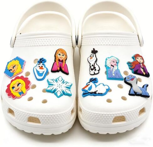 29Pcs Frozen Shoe Decoration Charms for Croc Clog Sandals, Shoe Accessories Charms for Adults in Saudi Arabia