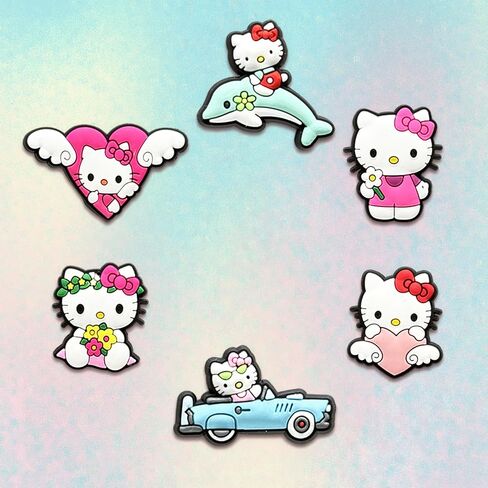 30Pcs Cartoon Shoe Charms for Croc Clogs Sandals Bracelet Wristband Slippers, Different Shoe Decoration Charms for Party Favor in Saudi Arabia