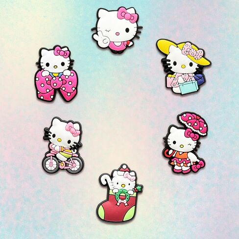 30Pcs Cartoon Shoe Charms for Croc Clogs Sandals Bracelet Wristband Slippers, Different Shoe Decoration Charms for Party Favor in Saudi Arabia