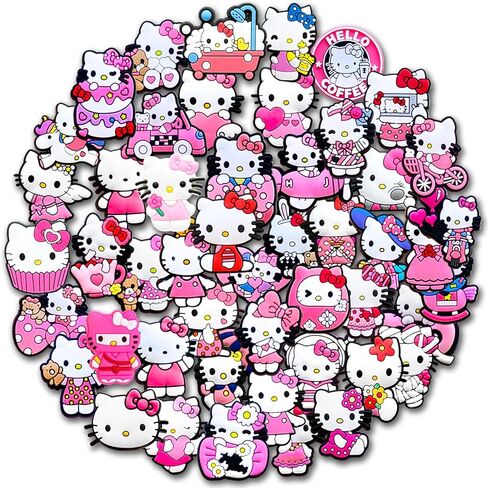 50Pcs Shoe Decoration Charms for Croc Clog, Cute Charms Accessories in Saudi Arabia