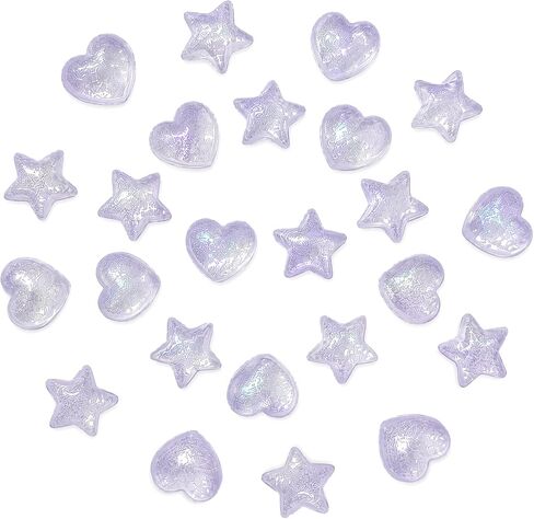 Shoe Charms for Girls Women, 24 Pcs Sparkly Star Heart Shoe Decoration Charms for Clog Sandals in Kuwait