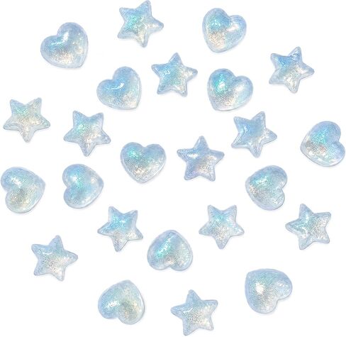 Shoe Charms for Girls Women, 24 Pcs Sparkly Star Heart Shoe Decoration Charms for Clog Sandals in Kuwait
