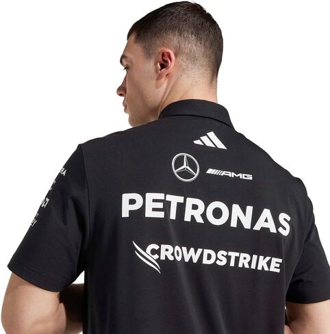 قميص بولو رجالي من adidas Mercedes Amg Petronas Formula One Team Polo أسود (عبوة من قطعة واحدة) in Kuwait