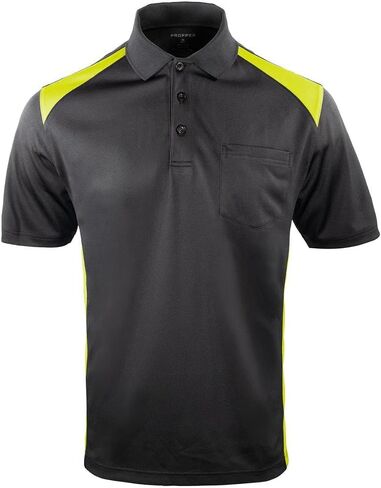 Propper Men's Midweight Short Sleeve Color Block Pocket Polo, Moisture-Wicking Uniform Shirt, Short Sleeve Work Shirt, 6.5 oz in Kuwait