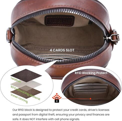 HESHE Small Crossbody Bags for Women RFID Blocking Cell Phone Purse Anti-Theft Travel Bag Satchel Purses Shoulder Handbags in Saudi Arabia