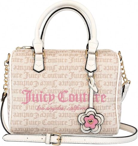 Juicy Couture Summer Garden Satchel Bag Structured Crossbody Top Handle Purse 10x8 in Kuwait