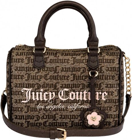 Juicy Couture Summer Garden Satchel Bag Structured Crossbody Top Handle Purse 10x8 in Kuwait