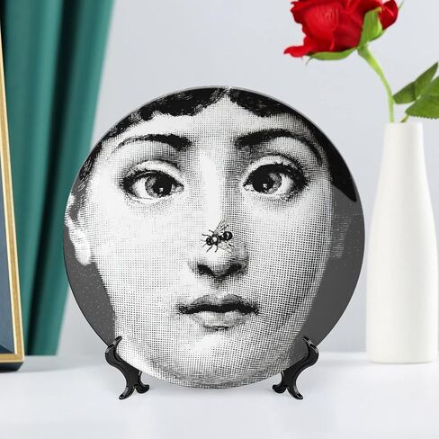 طبق Lina Cavalieri، لوحة تزيين الحائط، لوحة وجه غامضة للتعليق على الحائط، بما في ذلك دعامة وخطاف زنبركي خاص، مقاس B16، 10 بوصة in Kuwait