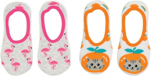 جوارب All Legwear No Show (زوجان) - Flamingo، Cat - تناسب مقاس حذاء السيدات 4-10 in Kuwait