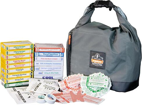 Certified Safety Mfg Class A 21 Plus BBP - 158pc USA-Made ANSI & OSHA Compliant First Aid Kit w/Bloodborne Pathogen Protection - Bloodborne Pathogen Kit for Businesses (Plastic Case) in Saudi Arabia