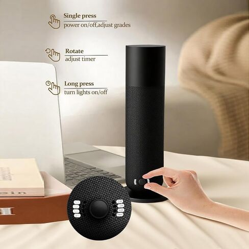 Smart Waterless Essential Oil Diffuser, Scent Air Machine for Home, Aromatherapy Scent Diffuser with Roy Tranquility Oil, Covers Up to 1000 Sq.Ft, Quiet Cold-Air Tech Machine for Hotel, Spa (Black) in Saudi Arabia