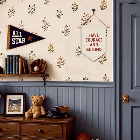 Classroom Motivational Have Courage and Be Kind Wall Hanging Pennant Flag Banner, Inspirational Wall Decor for Kids Toddler Nursery Bedroom Playroom 15x11 Inch in Saudi Arabia
