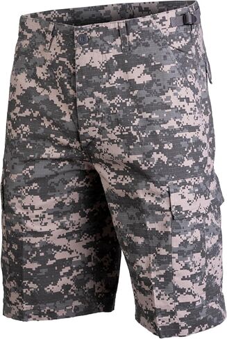 Camooutdoor Men's US Army Combat Cargo Military Shorts Ripstop ACU Digital in Kuwait