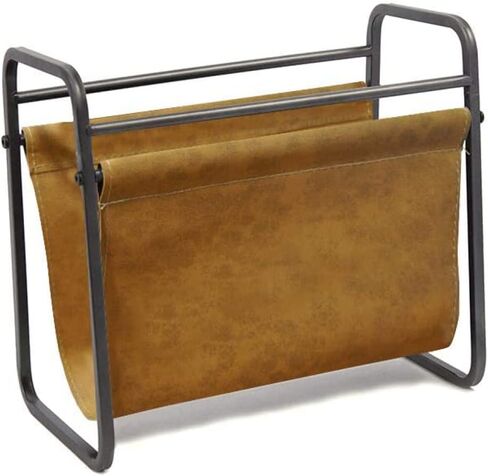 Designstyles Desktop Magazine Holder – Free Standing Floor, Desk and Table Top Storage and Display Stand - Books, Newspapers, Files, Folders – Decorative Design for Home or Office in Kuwait