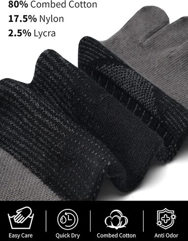 Forony Toe Socks Five Finger Socks Ankle Athletic Running Socks Cotton,Size 5-10 Men and Women in Saudi Arabia
