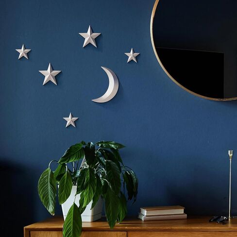 MidModArt Mid Century Modern 3D Star Wall Art,Gold Retro Starburst Sculptures,Vintage Celestial Home Decor, Gold Starburst 7PCS in Kuwait
