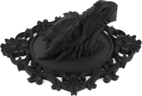 Raven Crest Studio 3D Printed Dragon Head Wall Plaque, Gothic Baroque Fantasy Decor Sculpture in Kuwait