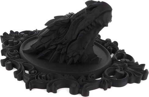 Raven Crest Studio 3D Printed Dragon Head Wall Plaque, Gothic Baroque Fantasy Decor Sculpture in Kuwait