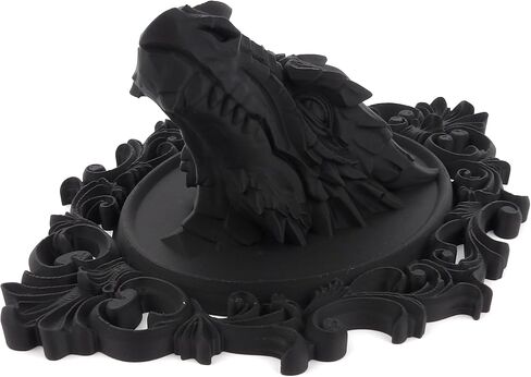 Raven Crest Studio 3D Printed Dragon Head Wall Plaque, Gothic Baroque Fantasy Decor Sculpture in Kuwait