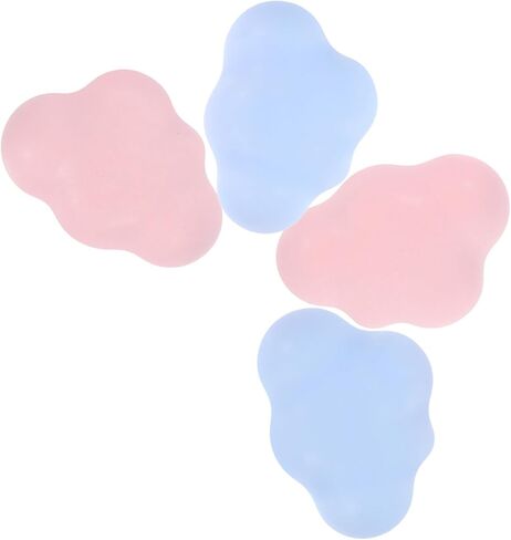 HOMSFOU 4pcs Cute Cartoon Cloud Drawer Knobs Ceramic Furniture Handles for Room Dresser and Cabinet Pulls Pink and Light Blue Nursery Decor in Kuwait