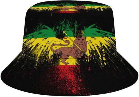Jamaica Flag Bucket Hat for Men Women Packable Fisherman Hat Sun Cap Outdoor Travel Beach Caps in Saudi Arabia