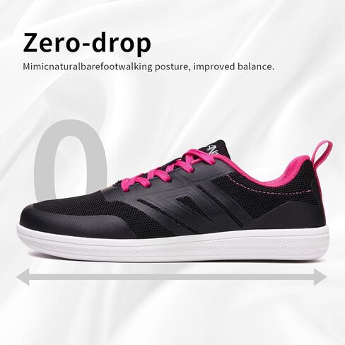 Stasslang Women's Barefoot Shoes Wide Toe Box Minimalist | Zero Drop Barefoot Shoes, Breathable Upper & Non Slip Sole Enables Natural Foot Motion for Hiking Gym & Daily City Walks in Kuwait