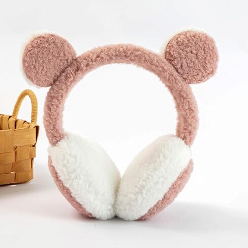 BESPORTBLE Plush Ear Warmer Earmuffs Winter Ear Cover for Outdoor Cold Weather Accessories Pink in Kuwait
