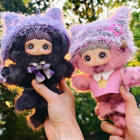 MayMei Kitten Academy Series Plush Keychain Blind Box 1Pcs (1 of 7 Possible Styles) Cute Maymei Bag Charms for Women's Handbags – Kawaii Plush Backpack Keyring Accessories Key Chain in Saudi Arabia