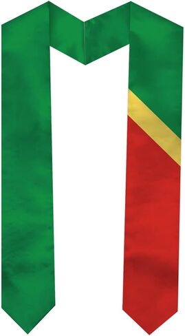 Graduation Sash Satin Scarf 72" Stole for Abroad Student International Study Class in Saudi Arabia