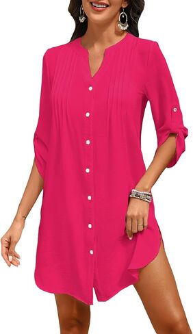 MODLILY Swim Cover Up for Women, Soft and Tummy Coverage Swim Beach Cover up, Swim Coverup for Women in Saudi Arabia