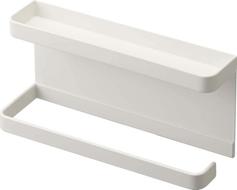 Yamazaki 7365 Magnetic Umbrella Stand, White, Top: Approx. W 7.4 x D 2.0 x H 2.0 inches (18.8 x 5 x 5 cm), Bottom Width 7.3 x Depth 2.0 inches (8 cm), Smart Smart Umbrella Stand, Space Saving in Kuwait