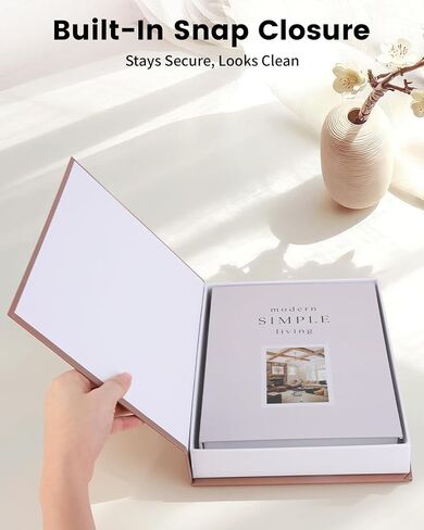 Decorative Books for Home Decor with Hidden Storage, Faux Book Box Set of 2 for Coffee Table & Shelves, Neutral Book Decor Aesthetic for Living Room Styling in Saudi Arabia