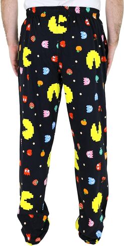 Pac-Man Pajama Pants for Men, Soft Cotton Pacman Pajamas, Jersey Knit Pj Pants for Men, S-M-L-XL in Saudi Arabia