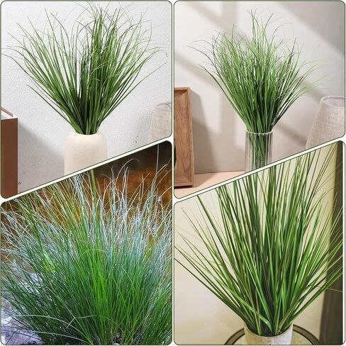 10 PCS Artificial Wheat Grass Plants, 14.6 Inch Faux Shrubs Wheat Grass Greenery Stems with Realistic Look, Fake Tall Grasss for Indoor Outdoor Decor, Artificial Plants for Home Office Garden, Large in Kuwait
