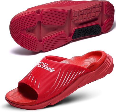 PCSsole High Arch Support Orthotic Sandals – Open Toe Recovery Slides with Deep Heel Cup & Metatarsal Pad – Shock Absorption Cushion & Non-Slip Rubber Sole for Plantar Fasciitis Comfort, Flat Feet & Heel Pain Relief in Saudi Arabia