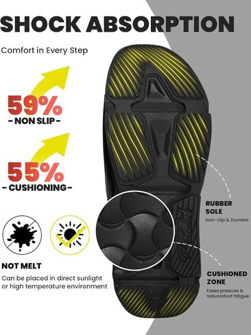 PCSsole High Arch Support Orthotic Sandals – Open Toe Recovery Slides with Deep Heel Cup & Metatarsal Pad – Shock Absorption Cushion & Non-Slip Rubber Sole for Plantar Fasciitis Comfort, Flat Feet & Heel Pain Relief in Saudi Arabia