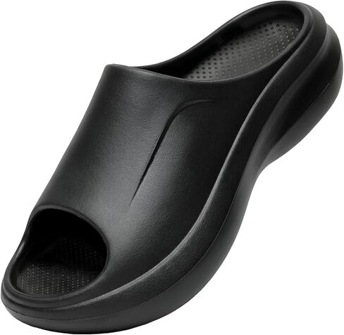 Recovery Slides for Men and Women - Max Comfort Orthotic Slippers for Plantar Fasciitis - Heel & Arch Support, Non-Slip Rubber Sole- Indoor/Outdoor House Shoes in Saudi Arabia