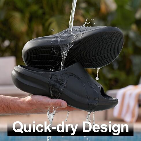 Recovery Slides for Men and Women - Max Comfort Orthotic Slippers for Plantar Fasciitis - Heel & Arch Support, Non-Slip Rubber Sole- Indoor/Outdoor House Shoes in Saudi Arabia