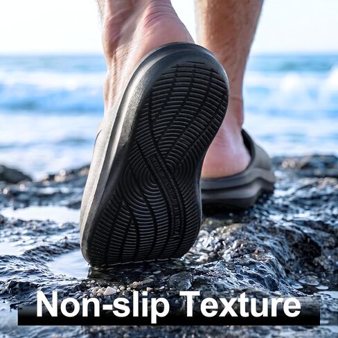Recovery Slides for Men and Women - Max Comfort Orthotic Slippers for Plantar Fasciitis - Heel & Arch Support, Non-Slip Rubber Sole- Indoor/Outdoor House Shoes in Saudi Arabia