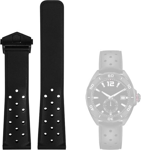 Replacement Strap 22mm for Tag Heuer Formula 1 Breathable Silicone Watchband Folding Buckle Watch Strap for TAG Heuer F1 CAZ201 WAZ2113 CAZ1010 Series in Kuwait