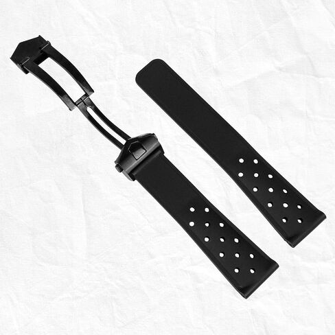Replacement Strap 22mm for Tag Heuer Formula 1 Breathable Silicone Watchband Folding Buckle Watch Strap for TAG Heuer F1 CAZ201 WAZ2113 CAZ1010 Series in Kuwait