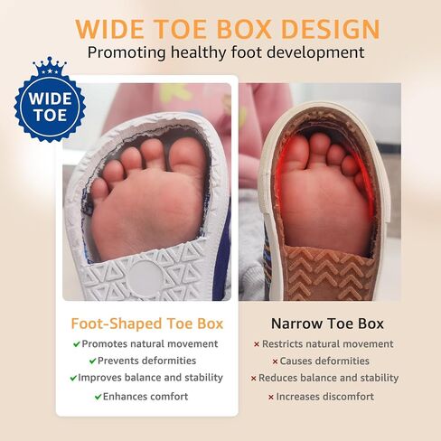 STQ KIDS Toddler Wide Toe Box Barefoot Shoes Boys and Girls Sneakers Tennis Walking Shoe Non Slip Lightweight Comfortable （ Navy & Navy Toddler Size 5 ） Two Pairs in Saudi Arabia