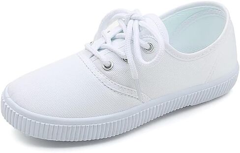 Kids White Sneaker Toddler Slip-on Classic Canvas Shoes Girls Boys Casual Tennis Running Shoes in Saudi Arabia