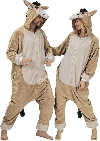 vavalad Horse Costume Adult, Womens Horse Onesie Pajamas, Halloween Costume in Saudi Arabia