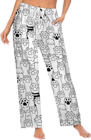 Women Lounge Pants Comfy Pajama Bottom Drawstring Sleepwear Long Pajamas Pants in Saudi Arabia