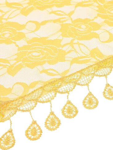 وشاح دانتيل للنساء مانتيلا، شال مثلث شبكي بشراشيب، غطاء رأس الكنيسة، حجاب الزفاف الجماعي in Saudi Arabia